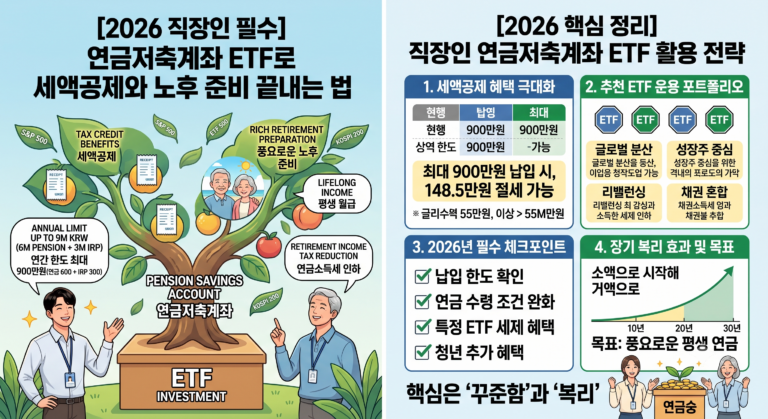 직장인 필수 연금저축계좌 ETF로 세액공제와 노후 준비 끝내는 법