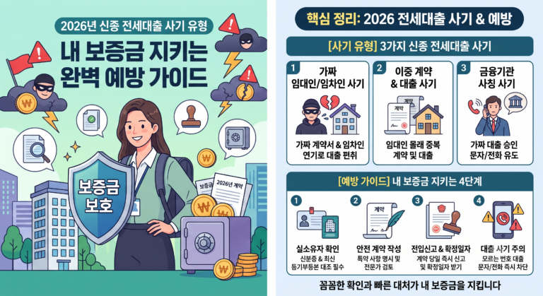 신종 전세대출 사기 유형과 내 보증금 지키는 완벽 예방 가이드